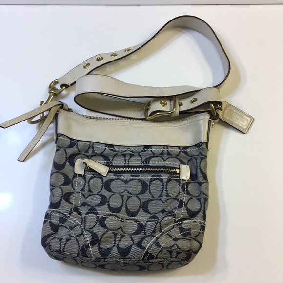 coach denim crossbody bag